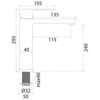 Koupelnová baterie Rea Logan Brush Nickel