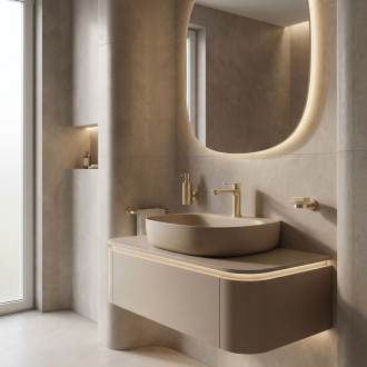 Koupelnová baterie Rea Logan Brush Gold