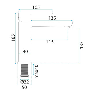 Koupelnová baterie Rea Logan Brush Gold