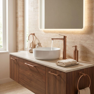 Koupelnová baterie Rea Logan Brush Copper