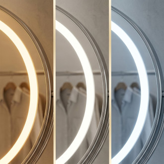 Zrcadlo LED MAKE-UP Chrome 40 cm