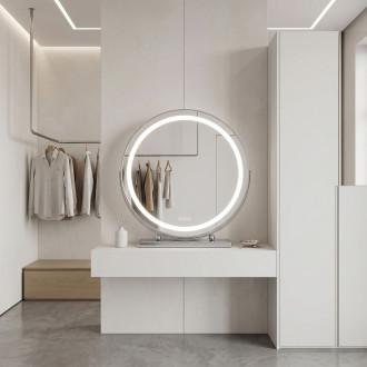 Zrcadlo LED MAKE-UP Chrome 50 cm