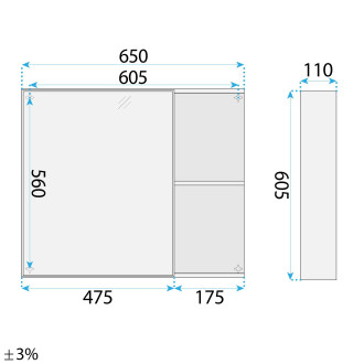 Sada koupelnového nábytku s umyvadlem Gama T25023 HHL 70CM
