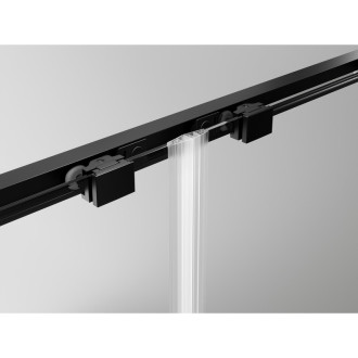 Mexen Exo-3S kabina prysznicowa 3-ścienna rozsuwana 200 x 85 cm, transparent, czarna - 8151-200-085-70-00-3S