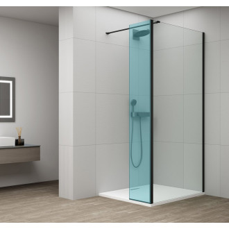 ESCA GUN METAL sprchová zástěna k instalaci ke stěně, sklo Marron, 900 mm ES1590-11
