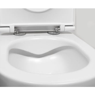 INFINITY závěsná WC mísa, Rimless, 36,5x53cm, bílá mat