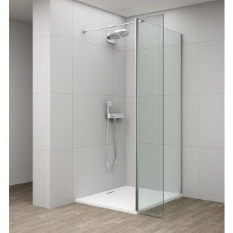 ESCA CHROME sprchová zástěna, fixní sklo 700 mm, otočný panel 400 mm