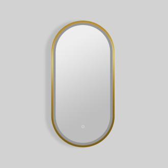 Zrcadlo se senzorem SAT Aurum 40x80 cm broušené zlato SATZAUR4080BZ