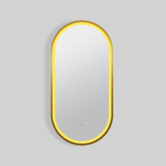 Zrcadlo se senzorem SAT Aurum 40x80 cm broušené zlato SATZAUR4080BZ