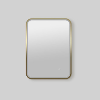 Zrcadlo se senzorem SAT Mood 60x80 cm broušené zlato SATZMOOD6080BZ