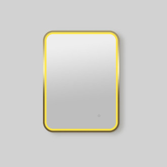 Zrcadlo se senzorem SAT Mood 60x80 cm broušené zlato SATZMOOD6080BZ