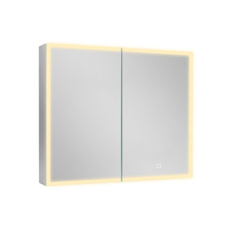 Zrcadlová skříňka s osvětlením SAT 80x60 cm kov hliník SATZGALED8060AL