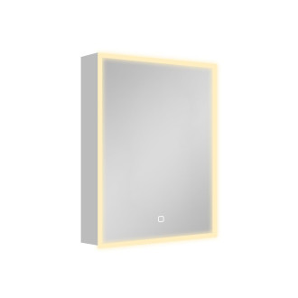 Zrcadlová skříňka s osvětlením SAT 45x60 cm kov hliník SATZGALED4560AL