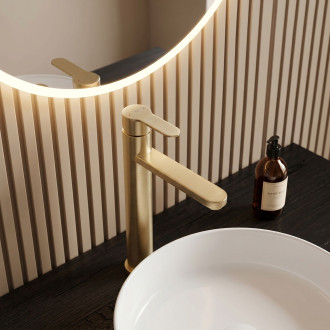 Koupelnová baterie Rea Arcos Brush Gold