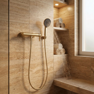 Sprchová baterie REA Arcos Brush Gold