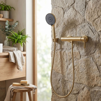 Sprchová baterie REA Arcos Brush Gold