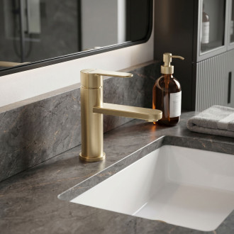 Koupelnová baterie Rea Arcos Brush Gold