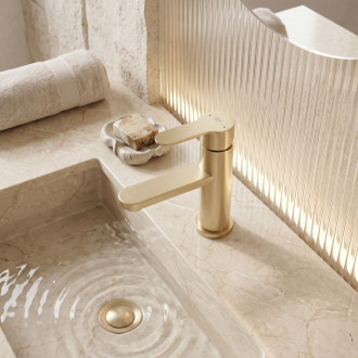 Koupelnová baterie Rea Arcos Brush Gold