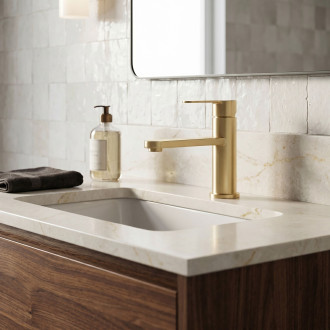Koupelnová baterie Rea Arcos Brush Gold