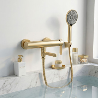 Vanová baterie Rea Arcos Brushed Gold