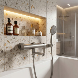 Vanová baterie Rea Arcos Brushed Nickel
