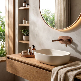Podomítková vanová baterie REA Arcos Brush Copper