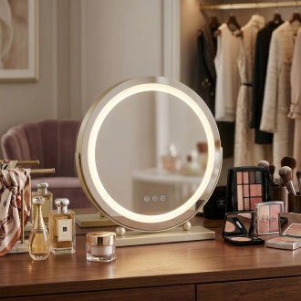 Zrcadlo LED MAKE-UP L.Gold 40 cm