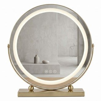 Zrcadlo LED MAKE-UP L.Gold 40 cm