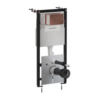 Omnires STRONGFRAME podomítkový modul tlačítko, antická měď kartáčovaná STFWCECO1R45-RORB