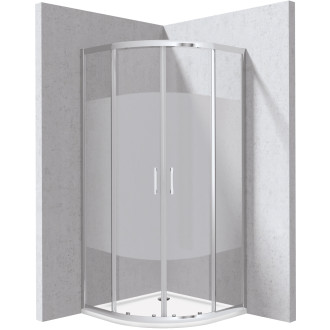 Deante Sprchový kout KYP_0E99P, chrom + sprchová vanička KTJ_093B, 90 × 90 cm KYPP0E99P