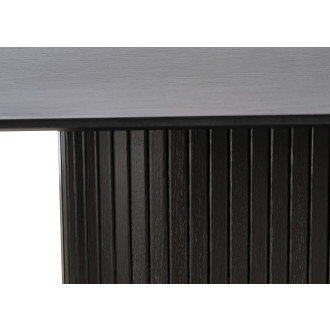 Jídelní stůl Unique Furniture NOLA 95x180 cm černý dřevo 48304642