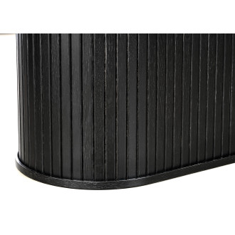 Jídelní stůl Unique Furniture NOLA 95x180 cm černý dřevo 48304642