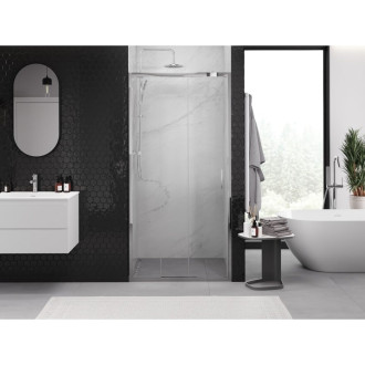 Mexen Exo-3S drzwi prysznicowe rozsuwane 80 cm, transparent, chrom - 8153-080-000-01-00