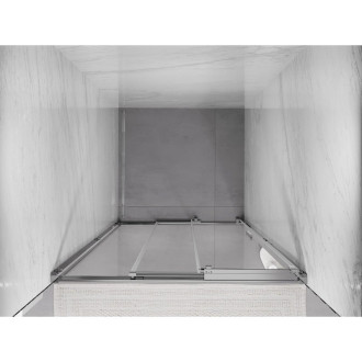 Mexen Exo-3S drzwi prysznicowe rozsuwane 80 cm, transparent, chrom - 8153-080-000-01-00