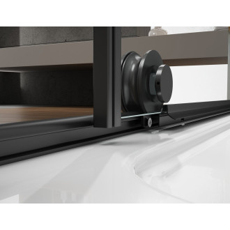 SPIRIT BLACK obdélníkový sprchový kout 1400x800mm L/P varianta