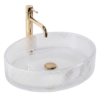 Umyvadlo na desku REA Mirella Transparent