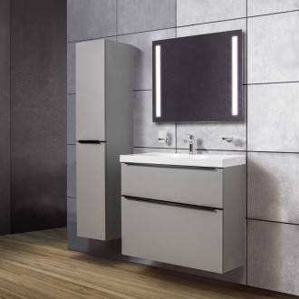Mailo, koupelnová skříňka 1005x700x476 mm, spodní, dub Riviera, černé madlo CN522SB