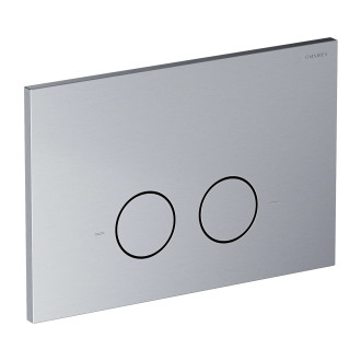 SET: STRONGFRAME stelaż podtynkowy + STEEL-R45 przycisk spłukujący, nikiel szczotkowany