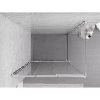 Mexen Exo kabina prysznicowa rozsuwana 80 x 70 cm, transparent, chrom - 8153-080-070-01-00