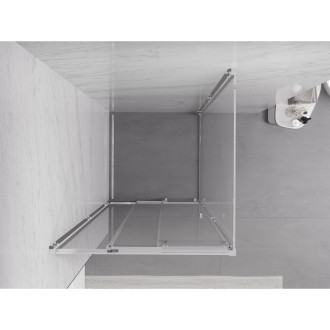 Mexen Exo kabina prysznicowa rozsuwana 85 x 85 cm, transparent, chrom - 8153-085-085-01-00