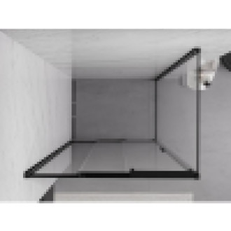 Mexen Exo kabina prysznicowa rozsuwana 85 x 70 cm, transparent, czarna - 8153-085-070-70-00