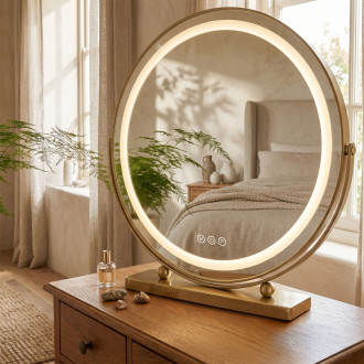 Zrcadlo LED MAKE-UP L.Gold 50 cm