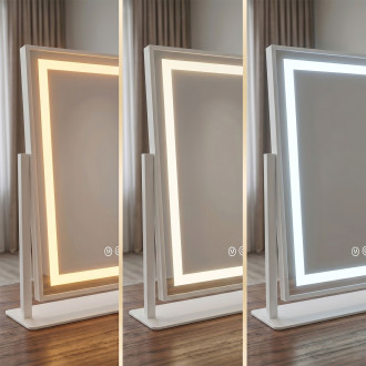 Zrcadlo LED LUMI White 30x40cm