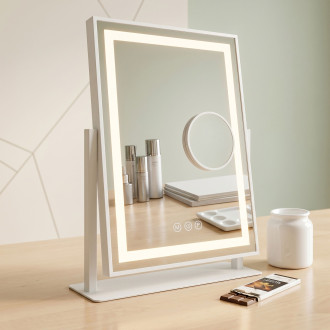 Zrcadlo LED LUMI White 30x40cm