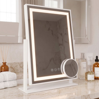 Zrcadlo LED LUMI White 30x40cm