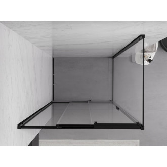 Mexen Exo kabina prysznicowa rozsuwana 85 x 95 cm, transparent, czarna - 8153-085-095-70-00