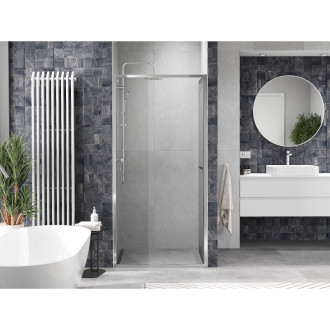 Posuvné sprchové dveře Mexen Linea 80 cm, průhledné, chrom - 8E1-080-000-01-01