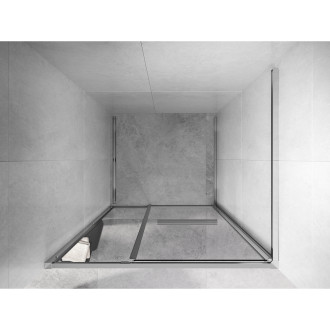 Mexen Linea drzwi prysznicowe rozsuwane 85 cm, transparent, chrom - 8E1-085-000-01-01