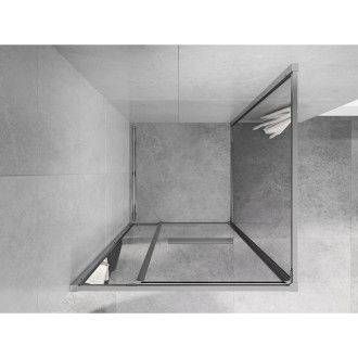 Mexen Linea kabina prysznicowa rozsuwana 80 x 80 cm, transparent, chrom - 8E1-080-080-01-01