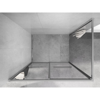 Mexen Linea kabina prysznicowa rozsuwana 80 x 85 cm, transparent, chrom - 8E1-080-085-01-01